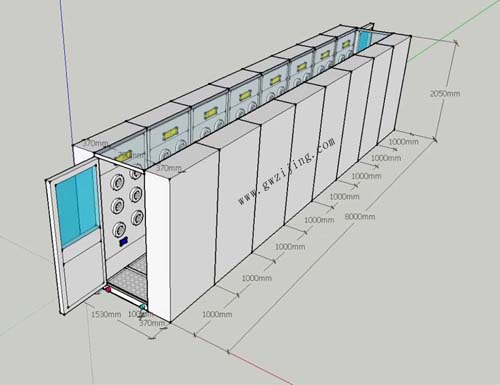 風淋室安裝結(jié)構(gòu)圖 風淋室安裝結(jié)構(gòu)圖