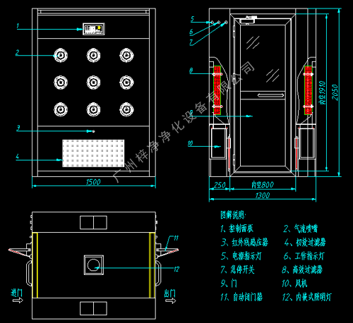 風淋室生產設計圖 風淋室生產設計圖